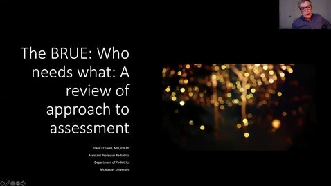 Thumbnail for The BRUE: Who needs what? A Review of approach to assessment