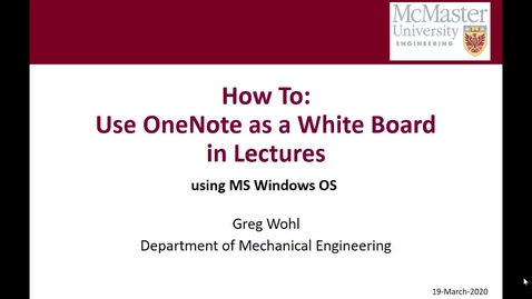 Thumbnail for How to Use OneNote as a White Board w-PPT slides