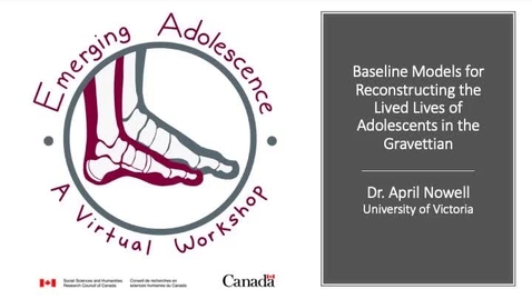 Thumbnail for Baseline Models for Reconstructions the Lived Lives of Adolescents in the Gravettian, by Dr. April Nowell