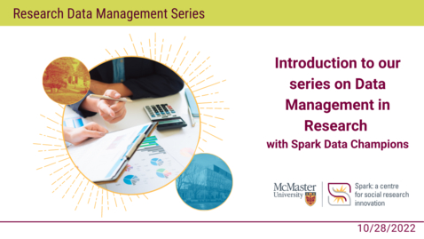 Thumbnail for Intro to Data Management in Research with Data Champions