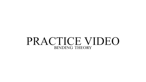 Thumbnail for entry Practice: Binding Theory