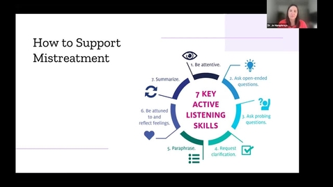 Thumbnail for Learner Mistreatment: Updates from PGME | Dr. Brittany Anne Howson-Jan Dr. Joanna Humphreys | September 15, 2022