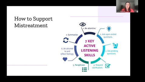 Thumbnail for entry Learner Mistreatment: Updates from PGME | Dr. Brittany Anne Howson-Jan Dr. Joanna Humphreys | September 15, 2022