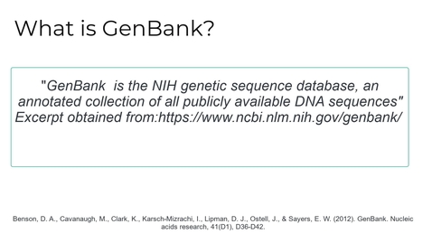 Thumbnail for What is GenBank
