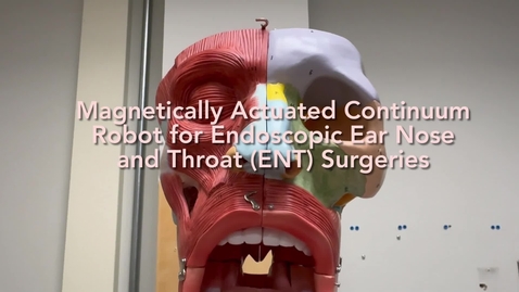 Thumbnail for Magnetically Actuated Continuum Robot for Ear, Nose, and Throat (ENT) Surgeries - Integrated Biomedical Engineering and Health Sciences (iBiomed)