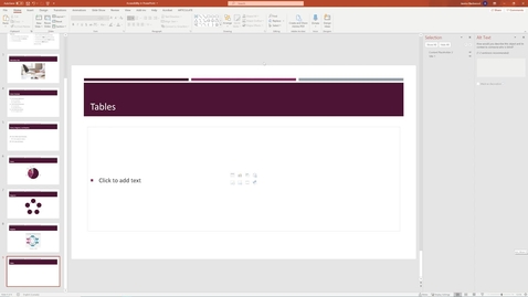 Thumbnail for 08 Tables - Accessible PowerPoint.mp4
