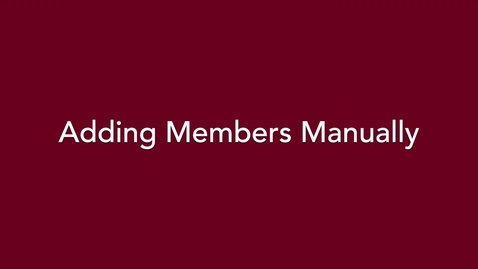 Thumbnail for Microsoft Teams: Adding Members to a Team Manually