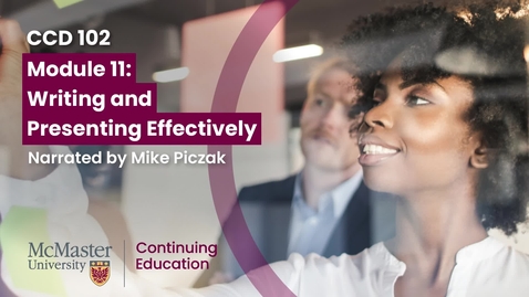 Thumbnail for Module 11 - Writing and Presenting Effectively