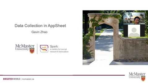 Thumbnail for entry Data Collection in AppSheet with Gavin Zhao – Open House