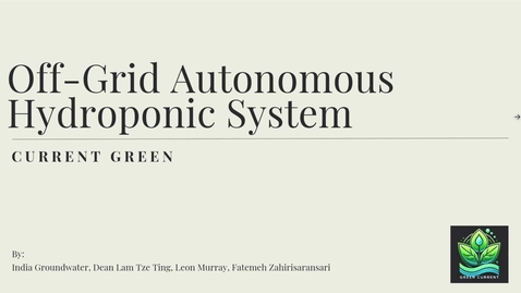 Thumbnail for Off-Grid Autonomous Hydroponics - ECE Department