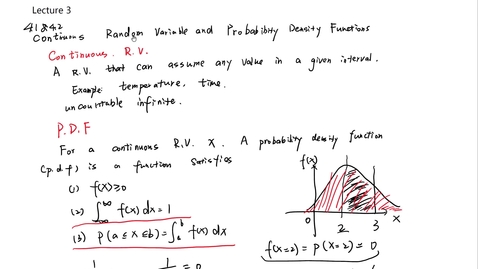 Thumbnail for 011 Continuous Random Variable