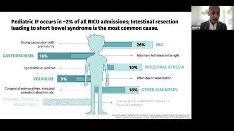 Thumbnail for Multidisciplinary Care to Optimize Outcomes in Pediatric Intestinal Failure | Dr. Karen Bailey &amp; Dr. Nikhil Pai | June 2, 2022
