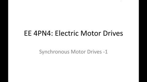 Thumbnail for 30_Synchronous Motor Drives1_Part1