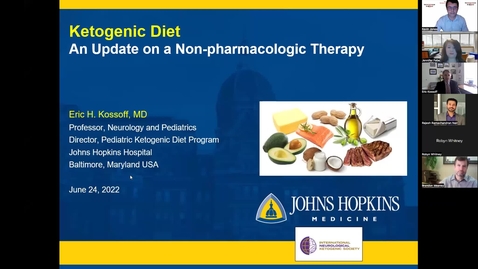 Thumbnail for entry Ketogenic Diet An Update on a Non-Pharmacologic Therapy, Dr. Eric H Kossoff, June 24, 2022