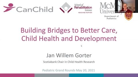 Thumbnail for entry Building Bridges to Better Care, Child Health and Development | May 20, 2021