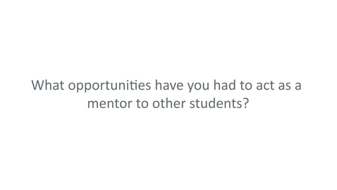 Thumbnail for Finding a Mentorship Opportunity
