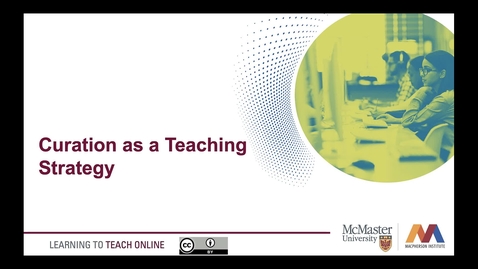 Thumbnail for Curation as a Teaching Strategy