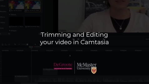Thumbnail for entry Trimming and Editing your video in Camtasia