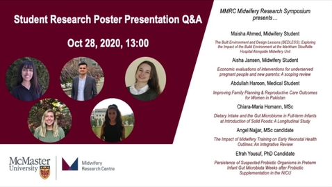 Thumbnail for entry Student Research Poster - Q&amp;A (mmrc-symposium-poster-qa-28oct2020)