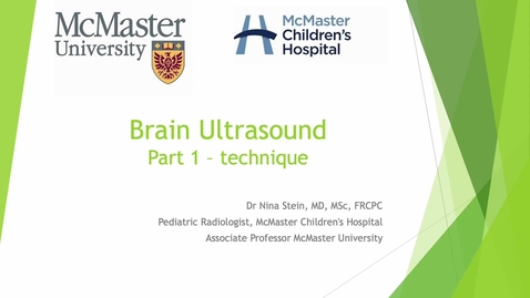 Thumbnail for entry Head Ultrasound Part 1 technique