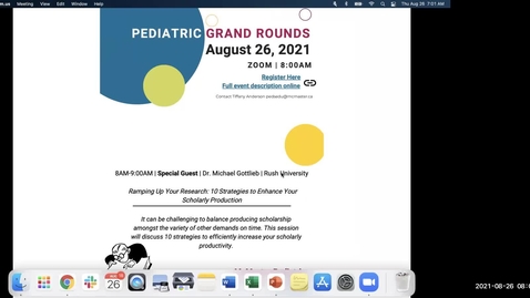 Thumbnail for Ramping Up Your Research: 10 Strategies to Enhance Your Scholarly Production | August 26, 2021