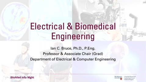 Thumbnail for Elec &amp; Biomed - iBioMed Info Night - 2020