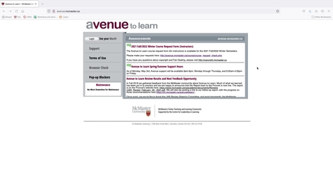 Thumbnail for entry Avenue Login and Homepage