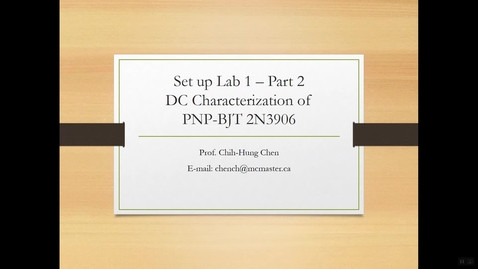 Thumbnail for Lab 1-Part 2.1 Schematic Diagram for PNP-BJT 2N3906 DC Characterization