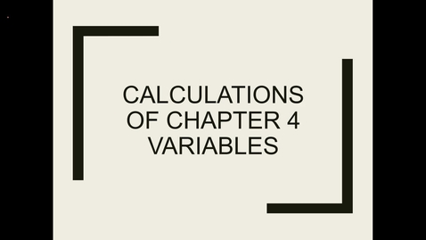 Thumbnail for 4 calculations ch 4 variables