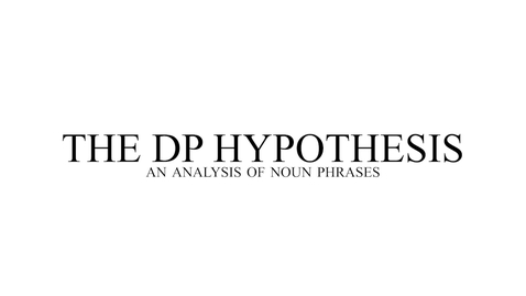 Thumbnail for entry The DP Hypothesis