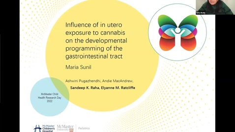 Thumbnail for entry Influence of in utero exposure to cannabis on the developmental programming of the gastrointestinal tract | Maria Sunil | CHRD | 2022