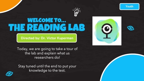 Thumbnail for entry The Reading Lab Video for Youth!