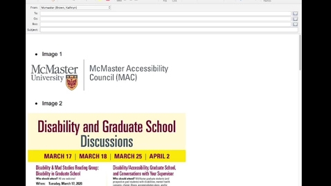 Thumbnail for 03 - Accessible Outlook - Alternative Text.mp4