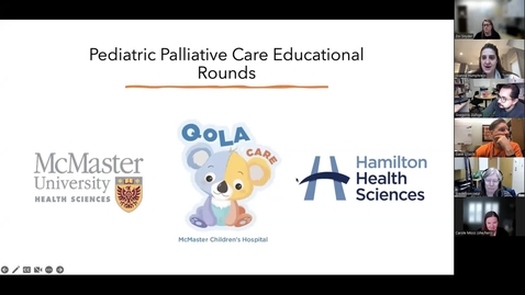 Thumbnail for entry Pediatric Hospice Palliative Care | Dr. Christina Vadeboncoeur | Feb 9th, 2023