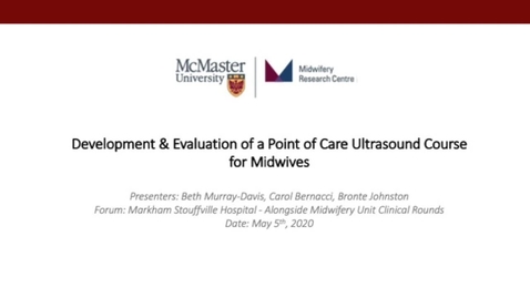 Thumbnail for Development and Evaluation of Point of Care Ultrasound Course for Midwives - MSH Rounds (msh-amu-rounds---pocus-5may2020-edited)
