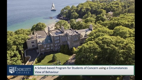 Thumbnail for A School-based Program for Students of Concern using a Circumstances View of Behaviour | Brian Mason | June 19, 2023