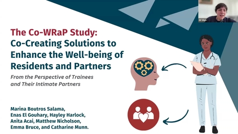 Thumbnail for The Co-Wrap Study: Co-Creating Solutions to Enhance the Well-Being of residents and partners | Dr. Marina Boutros Salama | December 12, 2024