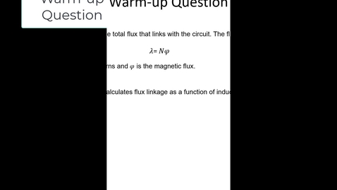 Thumbnail for entry 06_Electromechanical Energy Conversion_Part3