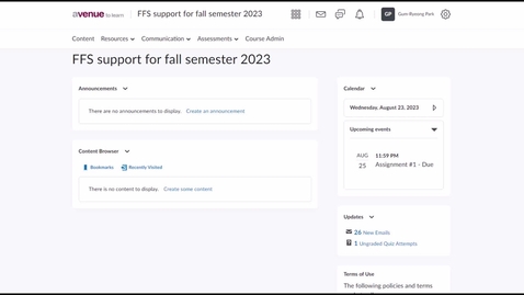 Thumbnail for How to provide feedback on assignments in Avenue to Learn