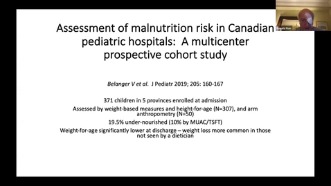 Thumbnail for entry Malnutrition Children with Cancer in LMICs | Ronald Barr | Dec. 2, 2021