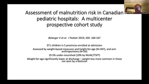Thumbnail for Malnutrition Children with Cancer in LMICs | Ronald Barr | Dec. 2, 2021