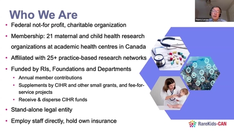 Thumbnail for RareKids-CAN: Pediatric Rare Disease Clinical Trials and Treatment Network | Dr. Thierry Lacaze &amp; Breanne Stewart | February 6, 2025