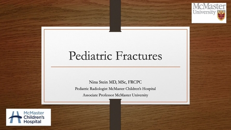 Thumbnail for entry Pediatric Fractures