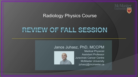 Thumbnail for Review of Fall Session