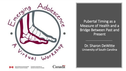 Thumbnail for Pubertal Timing as a Measure of Health and a Bridge Between Past and Present, by Sharon DeWitte
