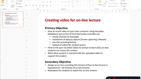 Thumbnail for How to link recorded video so that students can access March 15th 2020, 11:41:06 am