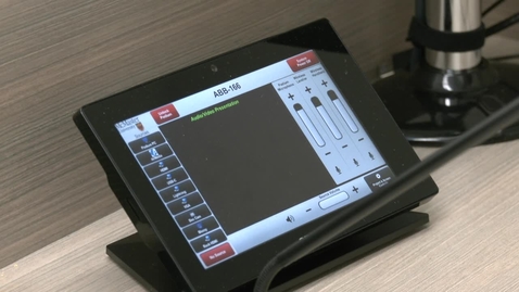 Thumbnail for entry Classroom Crestron Touch Screen Controls