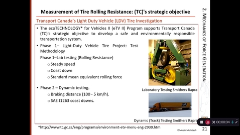 Thumbnail for entry Lecture 1: Transport Canada Recomendation for Tire Selection