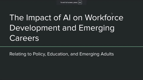 Thumbnail for The Impact of AI on Workforce Development and Emerging Careers