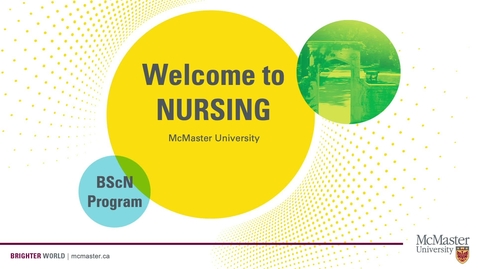 Thumbnail for entry McMaster Nursing Information Video